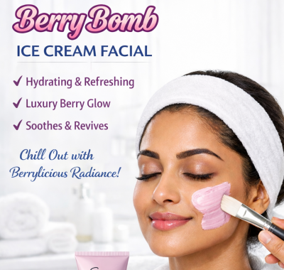 Berry Bomb Ice Cream Facial